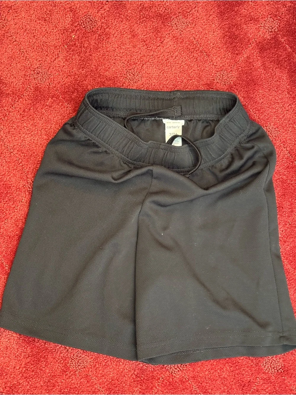 Carter's Black Boys Athletic Drawstring Shorts